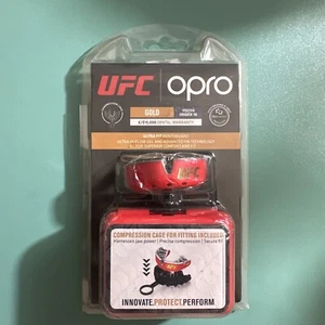 Opro Gold UFC Youth Under 10 Mouth Guard Black Gum Shield MMA Boxing Martial Art - Picture 1 of 4