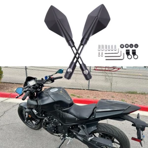 Espejos retrovisores laterales de aleación de aluminio CNC para Yamaha MT-03 MT-07 MT-09 - Imagen 1 de 9