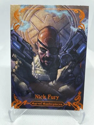 2018 Upper Deck Marvel Masterpieces Legendary Orange 12/99 Nick Fury 💎 - Image 1 of 2