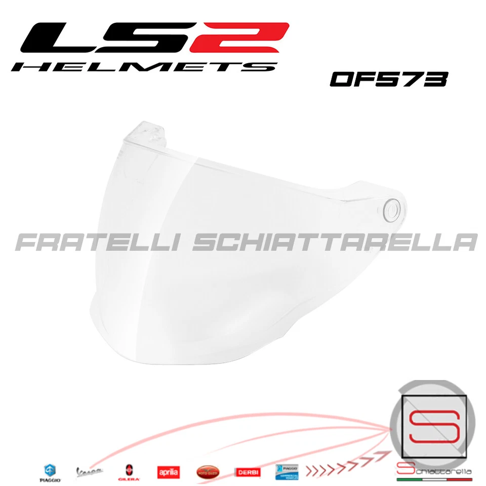 Visiera Lunga Trasparente Casco Demi Jet LS2 Twister OF573 800573VI01 - Immagine 1 di 1
