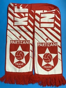 New FK Partizani Football Scarf, Shall Sportiv ,Albania, Albanien, Albanie - Picture 1 of 7