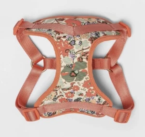 Boots & Barkley Peach Floral Large Dog Harness - Up to 90 lbs NWT orange - Picture 1 of 5
