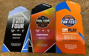 Rare 2020 Men’s NCAA Final Four Atlanta Semi & Championship Tickets Spot Gloss - Picture 1 of 5