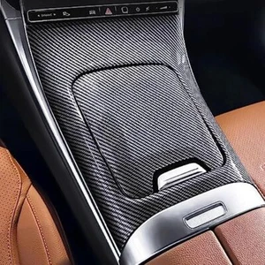 Carbon Fiber Center Console Panel Sticker Cover Trim for Mercedes Benz GLC X254 - Picture 1 of 7