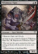 VILLAINOUS OGRE X4 4 4X Champions of Kamigawa MTG Magic Cards DJMagic