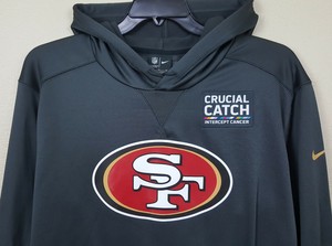 men's san francisco 49ers nike tan 2019 salute to service sideline therma pullover hoodie