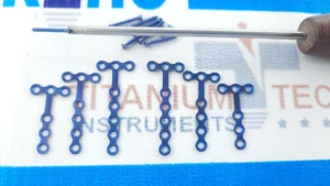 1.5 mm Mini T (3 hole in head) Maxillo-facial &cross head screws Titanium 51 pcs - Picture 1 of 6