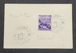 WWI1 WW2 Nazi German Third Reich Germany Postal cover Special cancel VELDES 1941 - Picture 1 of 3