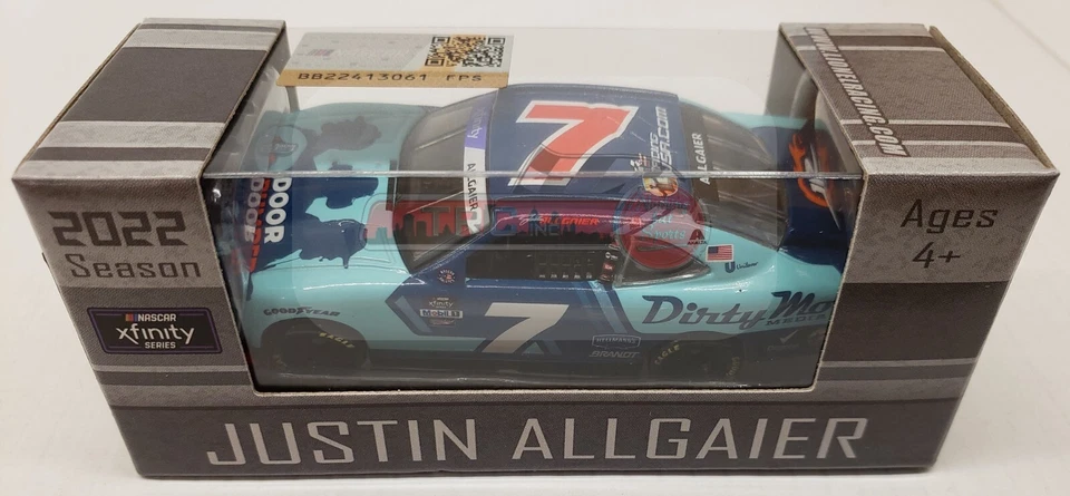Justin Allgaier 2022 Lionel #7 Door,Bumper,Clear/Dirty Mo Media Chevy 1/64 - Image 1 of 1