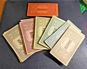 MONOPOLY BELLE LIASSE DE 91 BILLETS PIÈCES D ORIGINE HASBRO parker - Photo 1/1