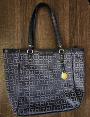 TOMMY HILFIGER Navy Large Shoulder Purse - Image 1 of 4