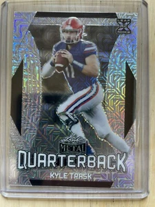 2021 LEAF METAL QUARTERBACKS - KYLE TRASK XRC - SILVER MOJO - #26/30 - Picture 1 of 2