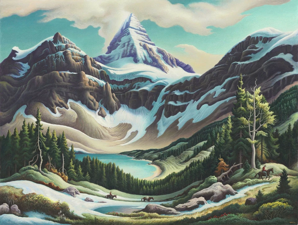 Mt Assiniboine: Thomas Hart Benton: 1964: impresión artística de calidad de archivo Foto 1 de 1