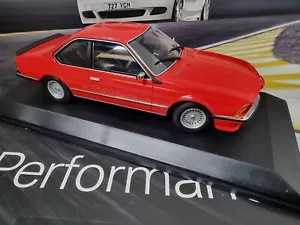 NEW MINICHAMPS BMW MINIATURE 1982 635 CSI RED DIECAST MODEL 1:18 80435B5D026 - Picture 1 of 11