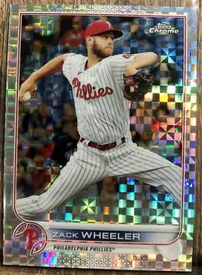 2022 Topps Chrome Zack Wheeler #207 X-Fractor Refractor Philadelphia Phillies - Image 1 of 2