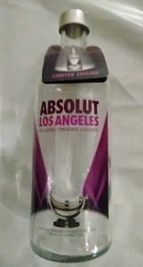Botella Absolut Los Angeles rara con etiqueta para el cuello (vacía) - Imagen 1 de 2