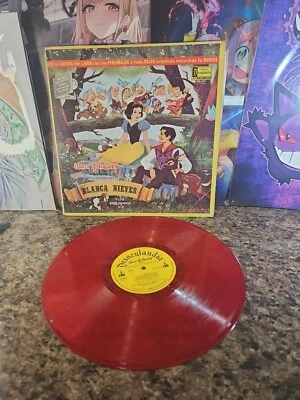 WALT DISNEY PRESENTA *LOS Blanca Nieves  Mexico Vinyl Red  LP Spanish Decoracion - Image 1 of 4