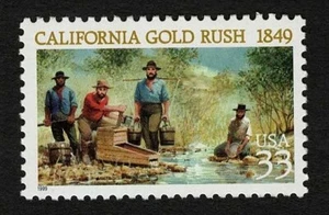 USA 1999 #3316 California Gold Rush 150th Anniv 33c Stamp Mint MNH - Bild 1 von 2