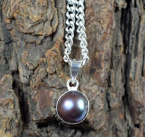 Natürlich 8.20 Karat Runde Tahitische Schwarz Süd See Perle Edelstein Certified - Bild 1 von 7