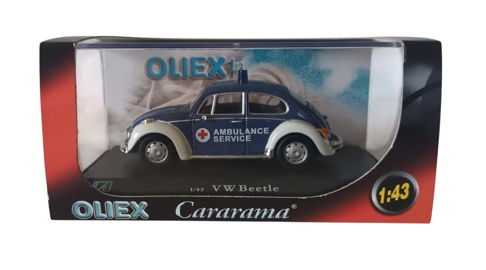 VOLKSWAGEN COCCINELLE AMBULANCE SERVICE OLIEX CARARAMA  AU 1/43 EME  COX - Photo 1/4