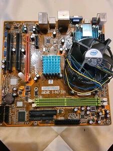 Abit I-N73H-ECL003794 Hdmi Anschluss Mainboard mit Lüfter Kühler OHNE BLENDE! - Bild 1 von 4