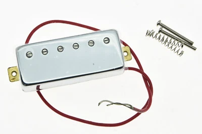 Mini pastilla de cuello Humbucker para guitarra LP cromada 6,5 K pastillas de cerámica para Les Paul Foto 1 de 3