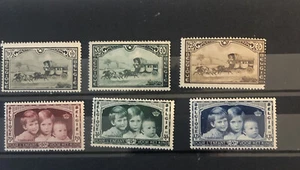 Sammlung ausländischer neuwertig nie klappbar 2 Sets Belgien B163-b168 1935 - Bild 1 von 2