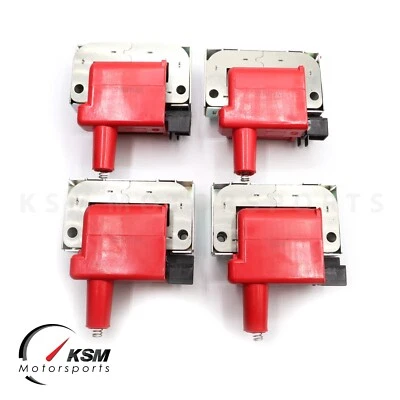 4 x IGNITION COILS for ACURA INTEGRA 1.7L 1.8L 1992 - 2001 FIT 30510-P73-A01 - Image 1 of 4