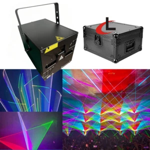 5W Stage Disco Laser Light Dmx Beam Dj Disco Laser Lights for Club show W/case - Picture 1 of 12