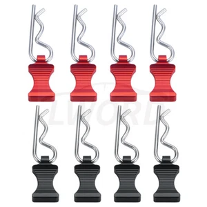 Clip de carrocería fija tipo R de acero inoxidable con pestaña para coche de radiocontrol axial SCX6 - Imagen 1 de 11