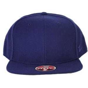 Zephyr Purple Fitted 8 Structured Blank Plain Solid Color Adult Men Hat Cap - Picture 1 of 1