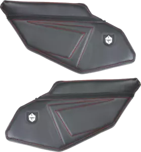 Pro Armor Stock Rear Door Knee Pad W/Storage Polaris RZR PRO XP 4 Red Stitching - Picture 1 of 2