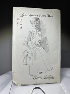 Abito vintage Spadea America modello designer N-1149 Charles Le Maire busto 35 - Foto 1 di 10