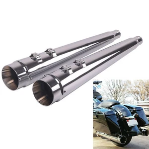 SHARKROAD Slip On Mufflers For Harley Exhaust Headers, Fit 1995-2016 Touring - Picture 1 of 11