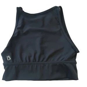 Reggiseno Sportivo Donna Nero Ritaglio Schiena Taglia XS/S Allenamento Atletico Sportivo - Foto 1 di 4