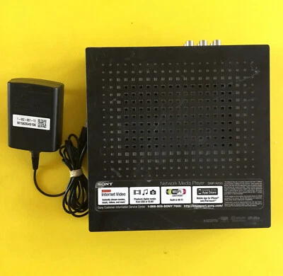 Sony SMP-N100 Network Media Player Wi-Fi Used No Remote With Power Adapter—-25 - Image 1 of 4