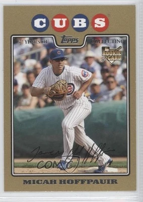 2008 Topps Update Gold /2008 Micah Hoffpauir #UH189 Rookie RC - Image 1 of 2