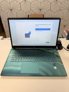 HP 17-CN1003cy 17inch Laptop Touchscreen i5-12GB RAM 512GB SSD Green W11 - Picture 1 of 10