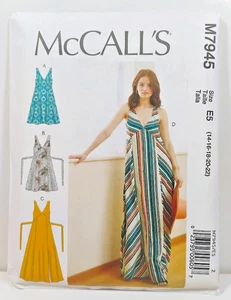 McCall's Misses Kleid Variationen neu ungeschnittenes Muster M7945 E5 US Größen 14-22 B53 - Bild 1 von 4