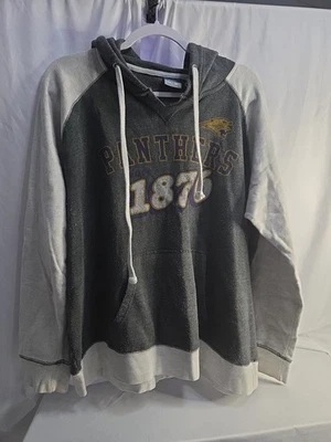 UNI Northern Iowa Panthers Gray 2 Tone V- Neck Hoodie Sweatshirt, Size XXL - Image 1 of 4