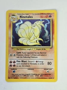 Pokemon Card Base set Ninetales 12/102 holo - Picture 1 of 10