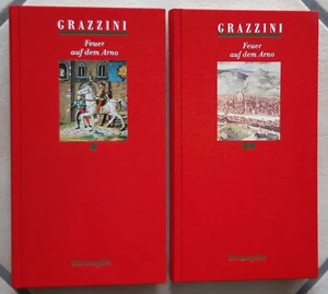 Feuer auf dem Arno, Florenz Italien, Novelle Roman, lizenzierte Ausgabe 2-tlg. - Bild 1 von 10