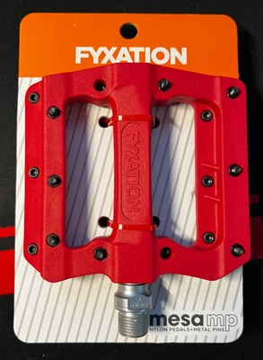 Pedales de plataforma Fyxation Mesa MP - Rojo - 9/16" - Pasadores reemplazables - ¡Nuevos! Foto 1 de 2