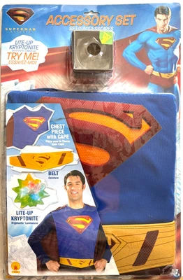 Rubies Superman Adult Accessory SET (Chest piece with Cape and Belt), STD size - Image 1 of 2