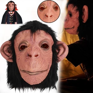 Gorilla Mask Affenmaske Wildtiermaske Latex Realistische Masken  für Halloween - Bild 1 von 12