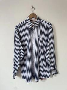 Hackett London Stripe Shirt XL Blue Cotton - Picture 1 of 9