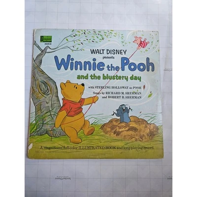Disco e livro de vinil Walt Disney Presents Winnie the Pooh Blustery Day 3953 - Imagem 1 de 4