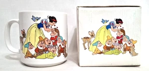 Vintage 1980's Original Walt Disney’s Snow White And The Seven Dwarfs Coffee Mug - Picture 1 of 4