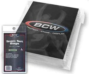 (2000 Count) BCW Resealable Team Set Bags (20 Packs) (3 3/8" x 5") Trading Card - Picture 1 of 1