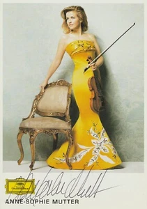 ANNE SOPHIE MUTTER Geiger handsigniertes Jugendfoto - Bild 1 von 1